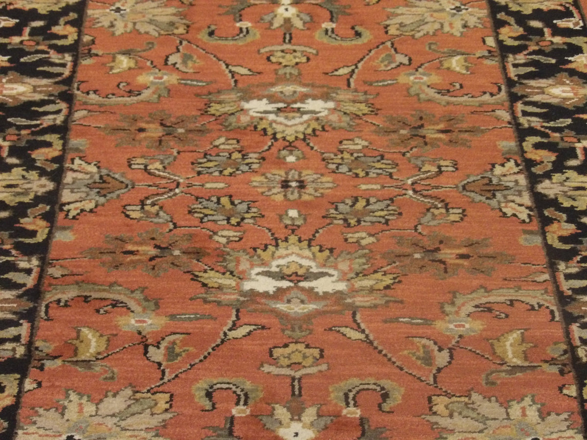 Back of Jaipur Kashan Antique Wash hand-knotted rug