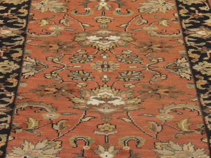 Back of Jaipur Kashan Antique Wash hand-knotted rug