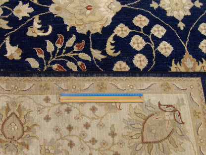 Chobie Traditional hand-knotted wool rug in Blue, 8'0" x 10'1", SKU w997