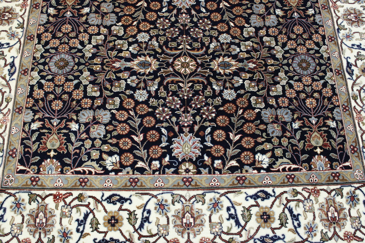 Back of Traditional Fine Heraki hand-knotted rug