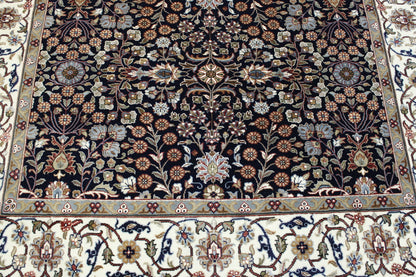 Back of Traditional Fine Heraki hand-knotted rug