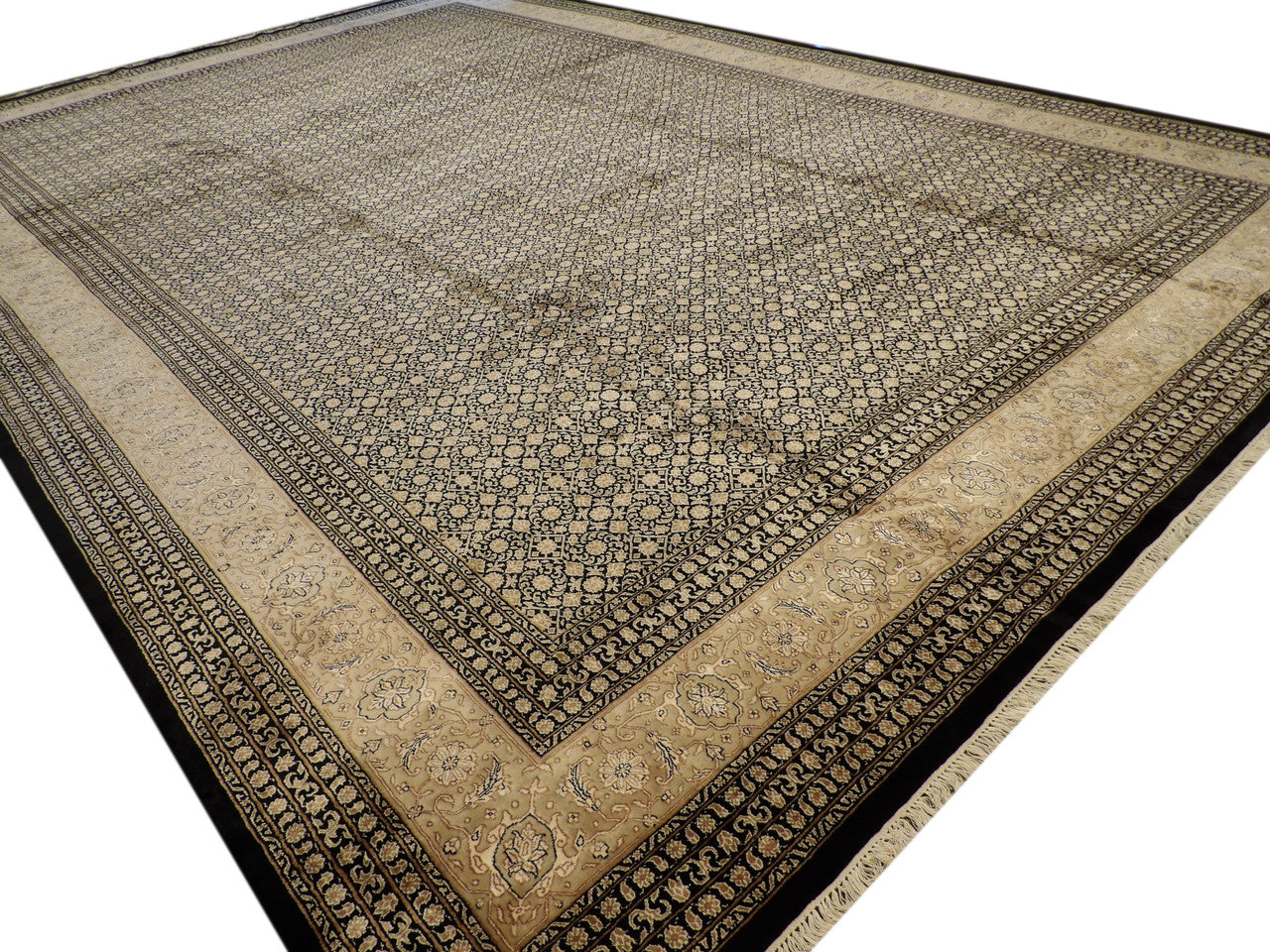Full view of Herati Mir palatial rug
