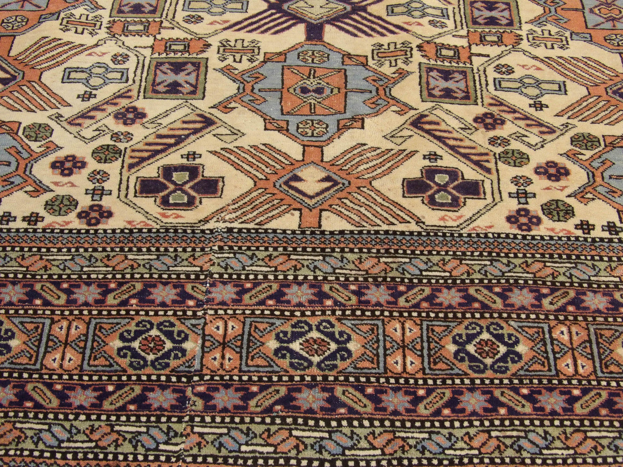 Antique Sparta rug border detail