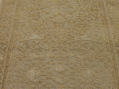 Back of Persian Kashan Carved hand-knotted rug