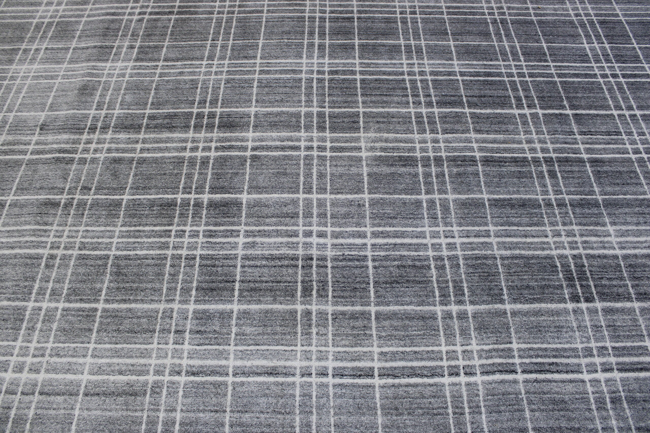 Modern Block Design rug corner detail