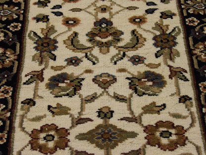 Back of Turkish Knot Kashan Low Pile hand-knotted rug