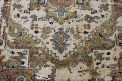 Transitional Abstract Broken Design rug border detail