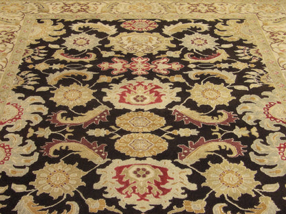 Back of Fine Persian Kashan hand-knotted rug