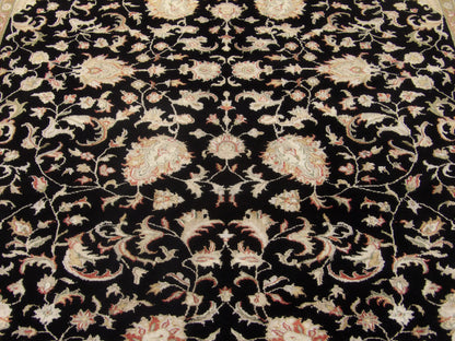 Back of Kashan hand-knotted rug