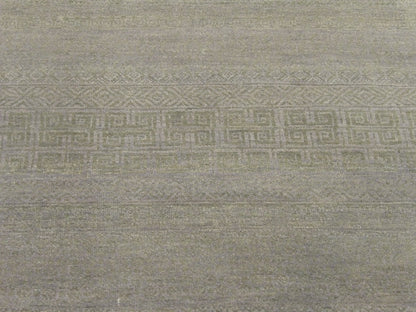 Back of Modern Grass Design hand-knotted rug