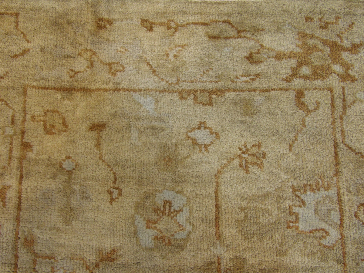 Turk Oushak Wash rug border detail