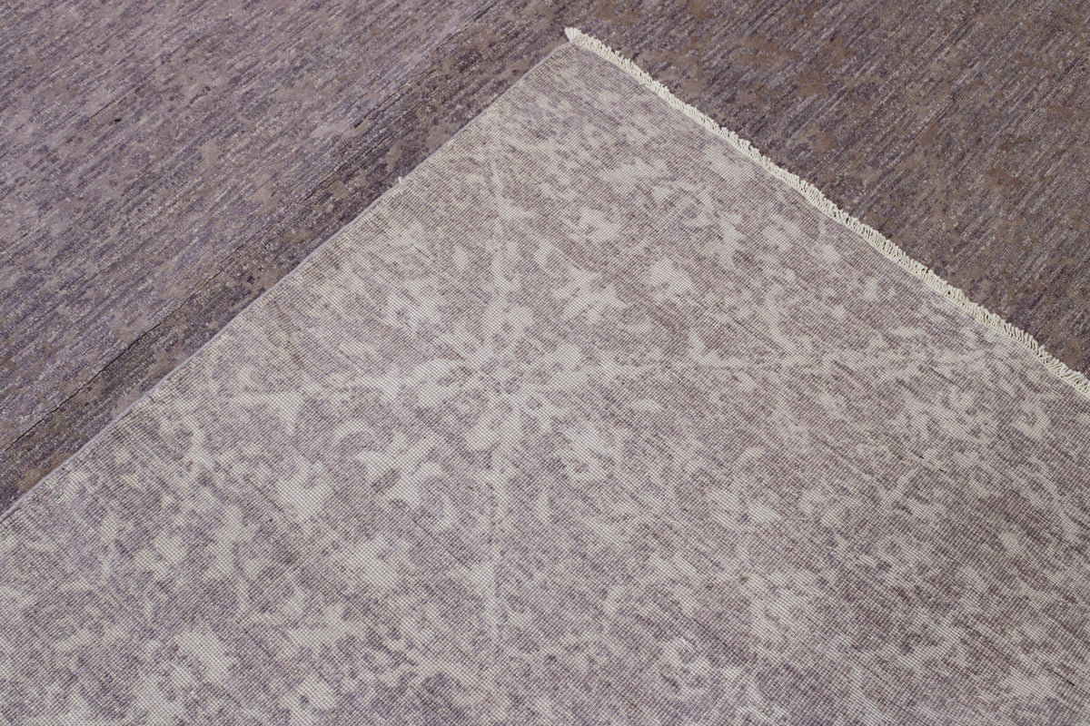 Pink Oushak Bamiyan rug in room setting