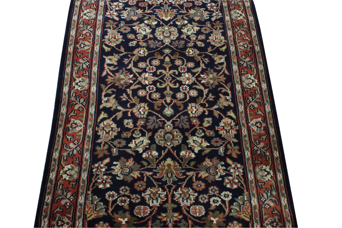 Full view of Traditional Indo Kashan rug