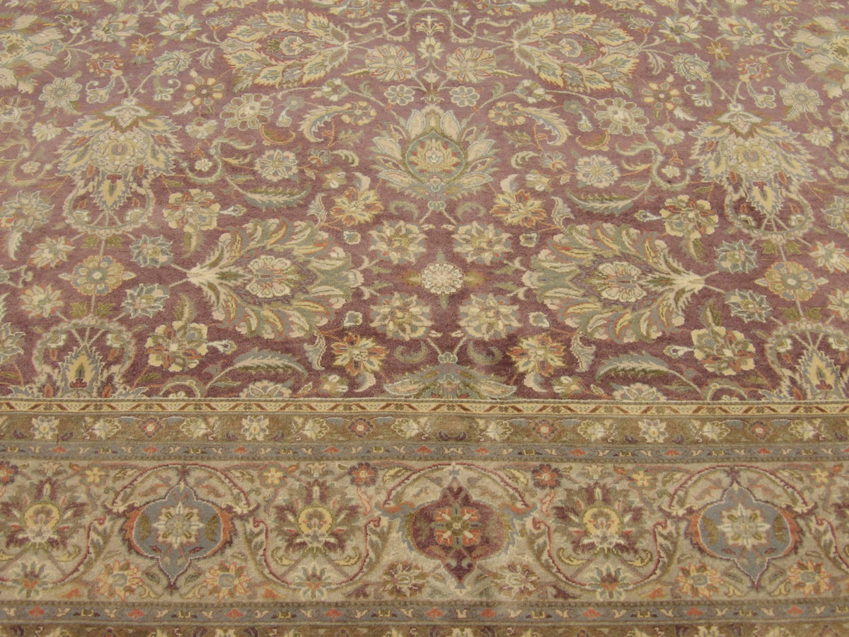 Fine Pak Persian Kashan rug border detail
