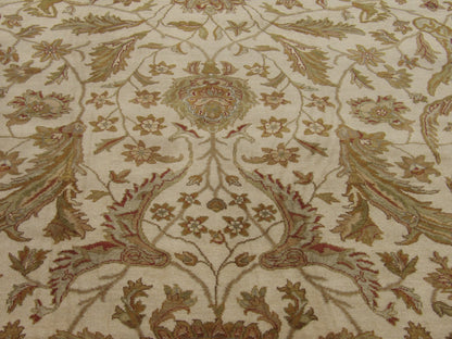 Back of Fine Kashan Tie Dye hand-knotted rug