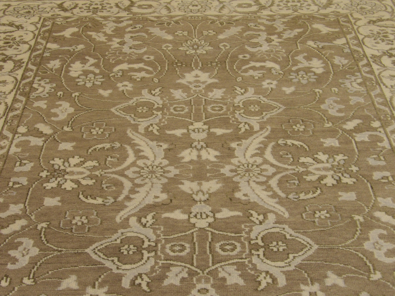 Back of Turk Oushak Wash hand-knotted rug