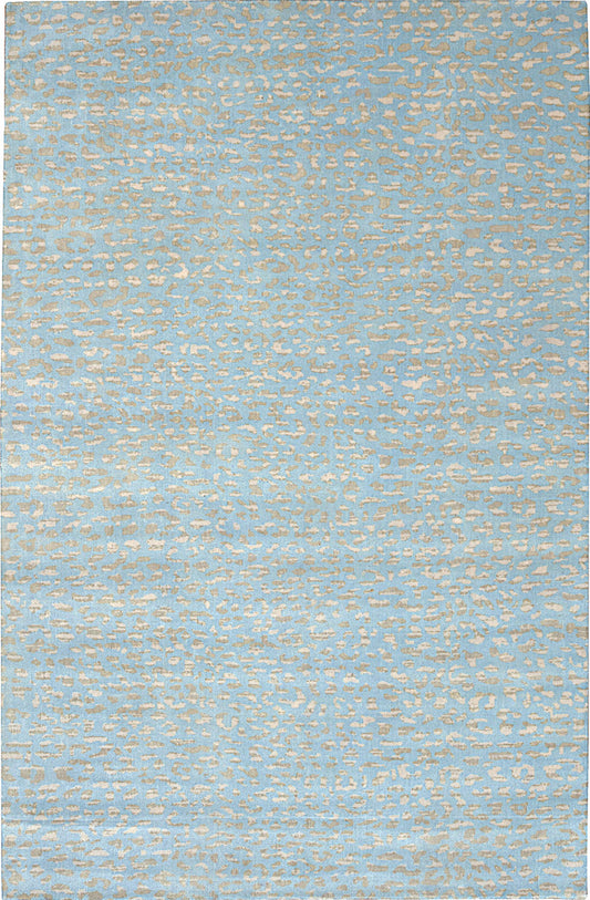CONTEMPORARY HAND WOVEN RUG WOOL  -  WRU801DENIM