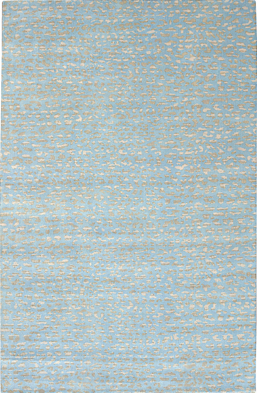 CONTEMPORARY HAND WOVEN RUG WOOL  -  WRU801DENIM