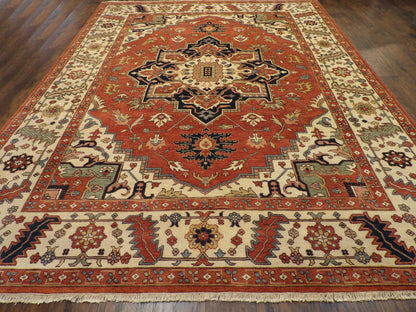 Fine Sherapi Natural Dye rug corner detail