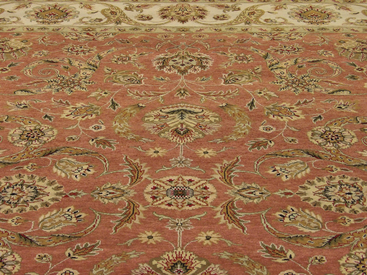 Back of Fine Ziegler Tie Dye hand-knotted rug