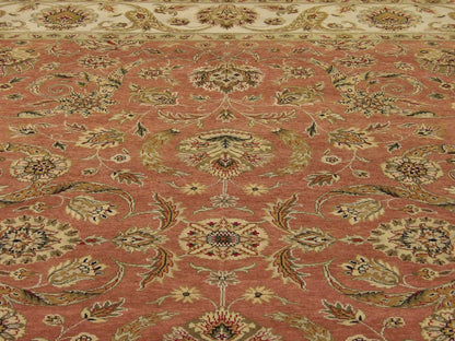 Back of Fine Ziegler Tie Dye hand-knotted rug