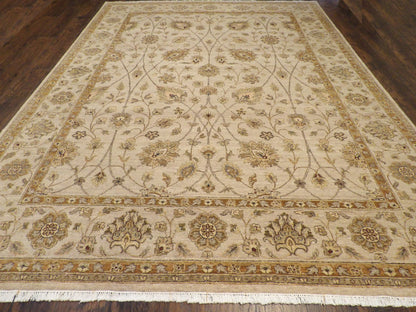 Close-up of wool pile, Beige rug