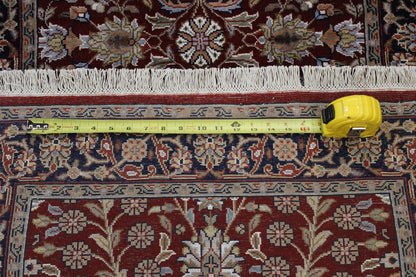 Back of Traditional Fine Heraki hand-knotted rug