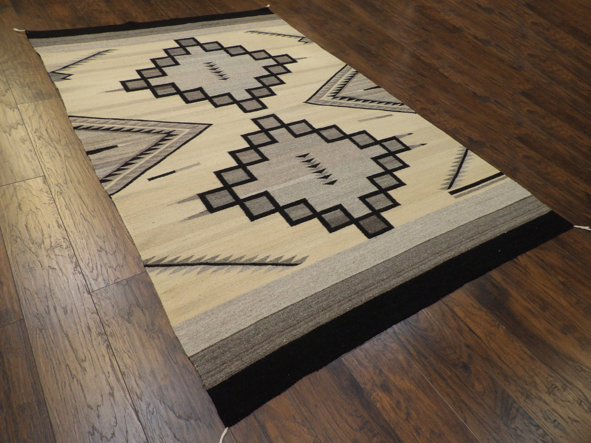 Full view of American Indian Flat Weave Durry rug