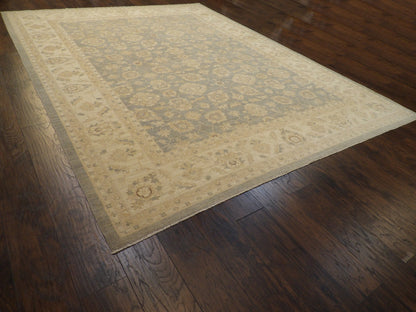 Oushak Chobie Natural-dye 9'0"x12'0" Hand-knotted Rug -w11380