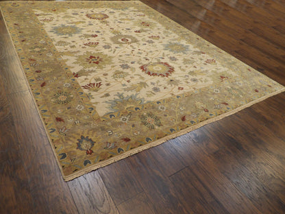 Fine Oushak Ziegler 9'0"x12'0" Hand-knotted Rug -w11226