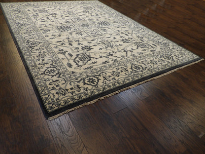 Heriz Oushak Natural-dye 9'0"x12'0" Hand-knotted Rug -w11390