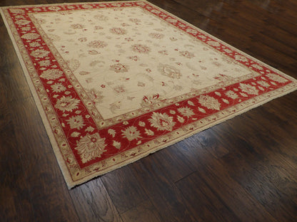 Oushak Chobie Natural-dye 9'0"x12'0" Hand-knotted Rug -w296