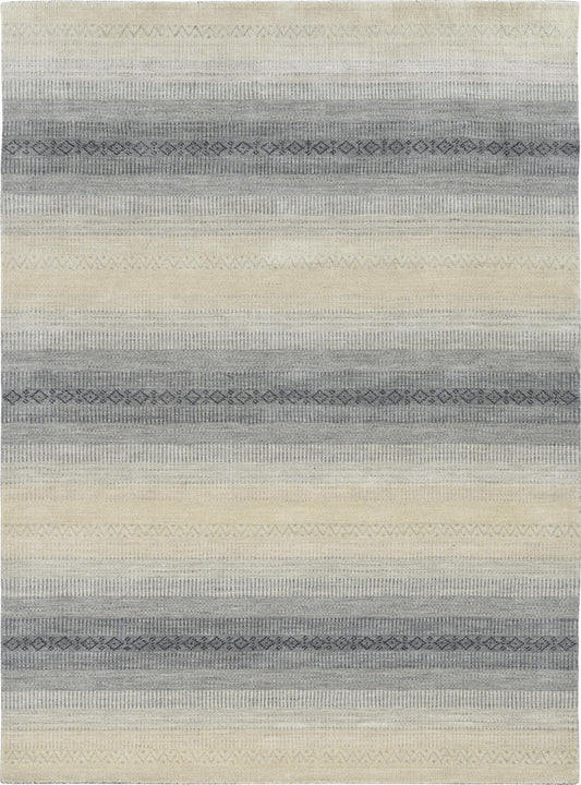 CONTEMPORARY HAND WOVEN RUG WOOL  -  WRU410SILVER