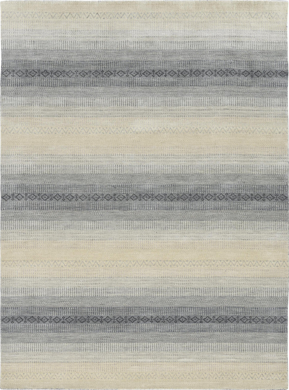 CONTEMPORARY HAND WOVEN RUG WOOL  -  WRU410SILVER