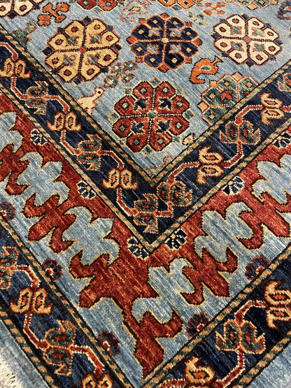 Tribal Nomad Vege Dye Wool Hand Knotted Rug 8'01''x9'10''  - AR83242