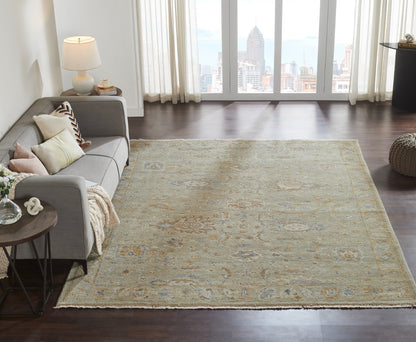 Transitional Hand Knotted Rug Wool - KLL7590