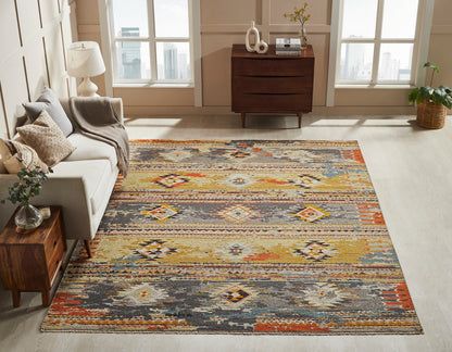 Transitional Hand Knotted Rug Wool - KSK11900