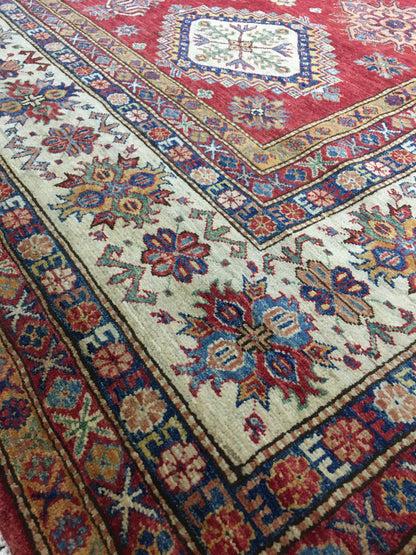 Caucasian Fine Super Kazak Wool Hand Knotted Rug 9'10''x13'01''  - AR70742