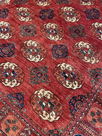 Tribal Nomad Vege Dye Wool Hand Knotted Rug 12'00''x14'07''  - AR83640