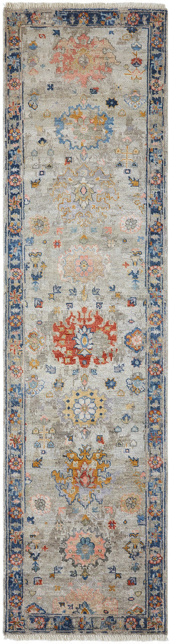 Transitional Hand Knotted Rug Wool & Silk - KAK4300