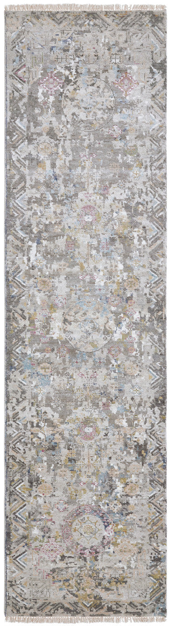Transitional Hand Knotted Rug Wool & Silk - KKH3450
