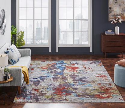 Modern Hand Knotted Rug Silk - KJN0810