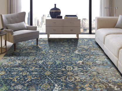 Transitional Hand Knotted Rug Wool & Silk - KCR9330