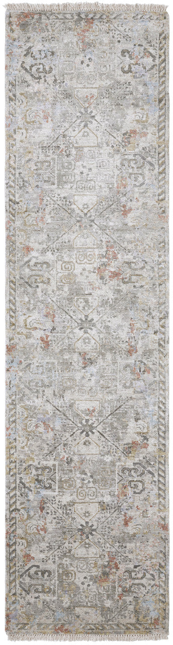 Transitional Hand Knotted Rug Wool & Silk - KKH3480