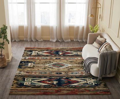 Transitional Hand Knotted Rug Wool - KMV7330