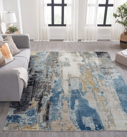 Modern Hand Knotted Rug Silk - KJN3050