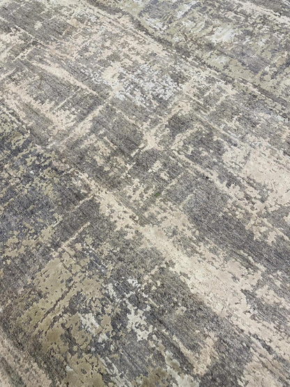 Fine Abstract  Silk and Wool Hand Knotted Rug 8'00''x10'02''  - AR77627