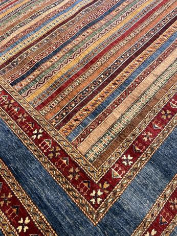 Tribal Nomad Vege Dye Wool Hand Knotted Rug 8'03''x10'02''  - AR79522