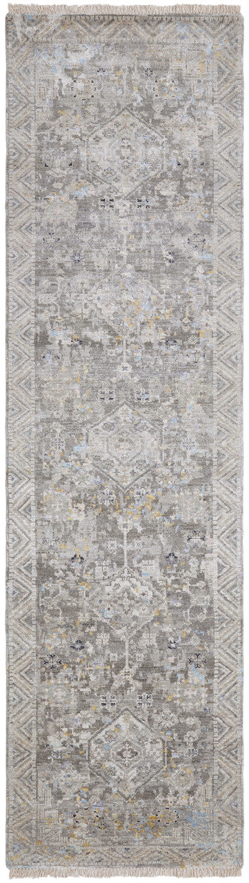 Transitional Hand Knotted Rug Wool & Silk - KKH3500