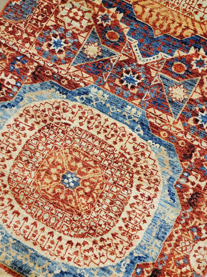 Farahan Mamluk Design Wool Hand Knotted Rug 2'08''x9'07''  - AR77042